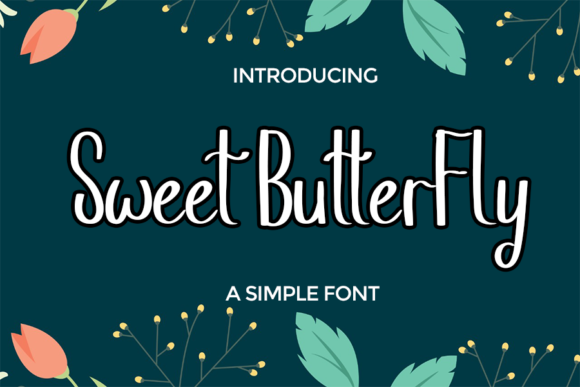 Sweet Butterfly Font Poster 1