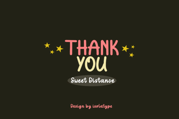 Sweet Distance Font Poster 10
