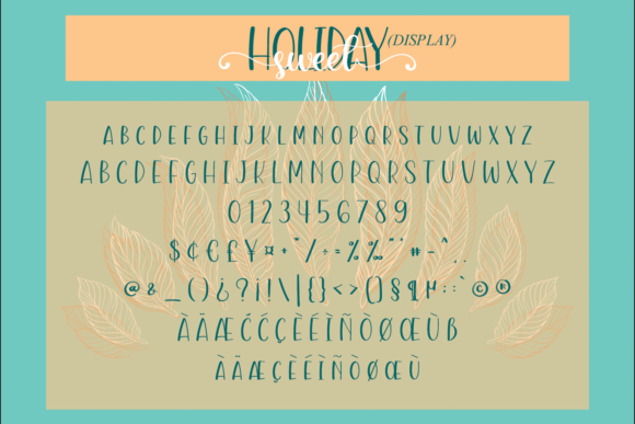 Sweet Holiday Font Poster 5