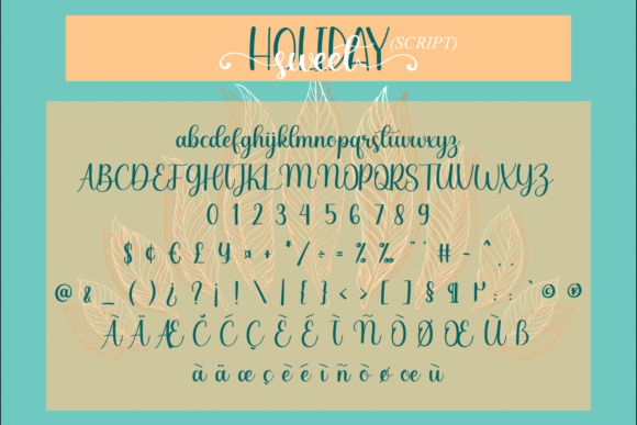 Sweet Holiday Font Poster 6