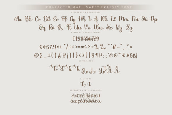 Sweet Holiday Font Poster 6