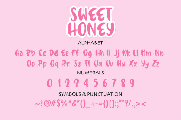 Sweet Honey Font Poster 2