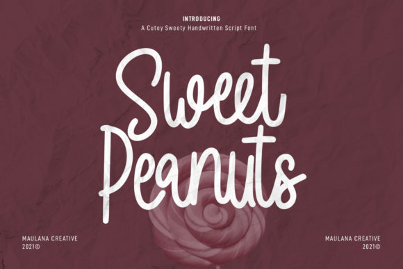 Sweet Peanuts Font Poster 1