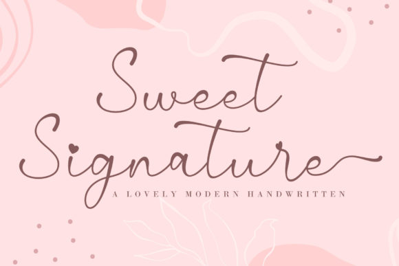 Sweet Signature Font