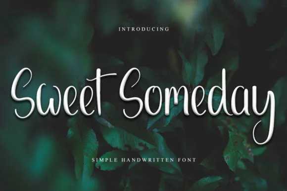 Sweet Someday Font Sweet Someday Font Poster 1