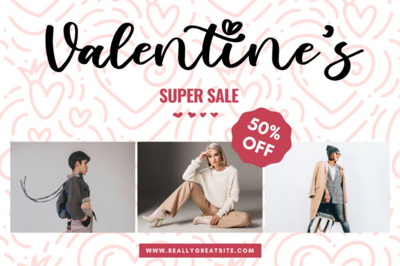 Sweet Valentine Font Poster 3