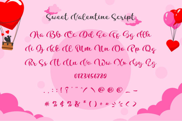 Sweet Valentine Font Poster 11