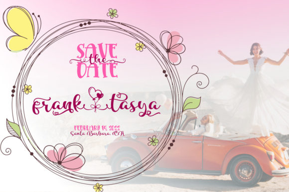 Sweet Valentine Font Poster 3