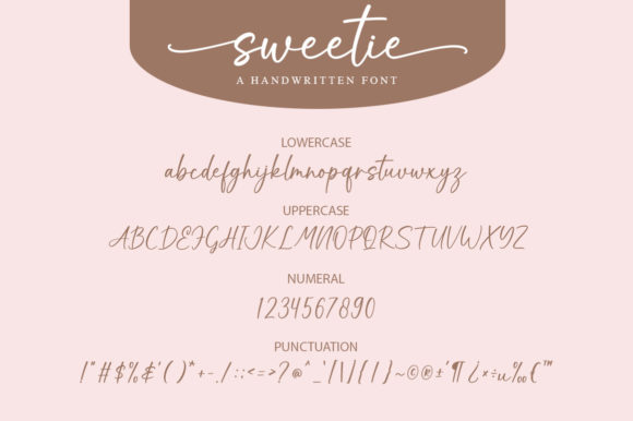 Sweetie Font Poster 7