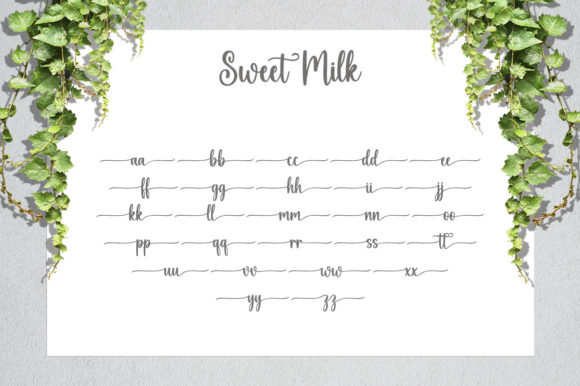 Sweetmilk Font Poster 9