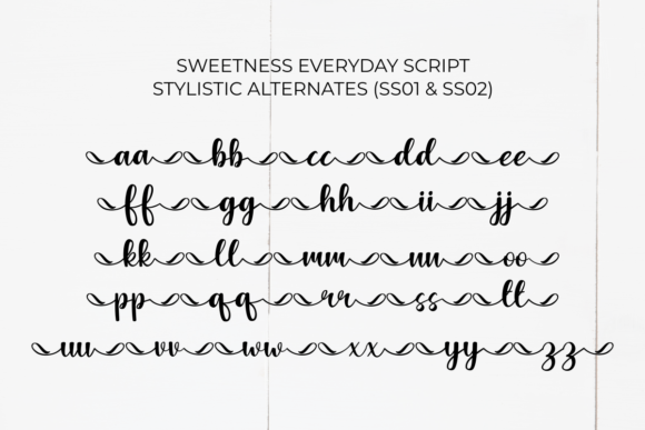 Sweetness Everyday Duo Font Poster 10
