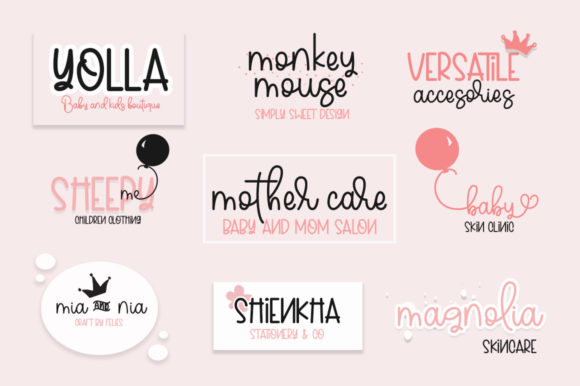 Sweety Peachy Mommy Font Poster 2