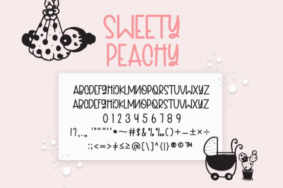 Sweety Peachy Mommy Font Poster 10
