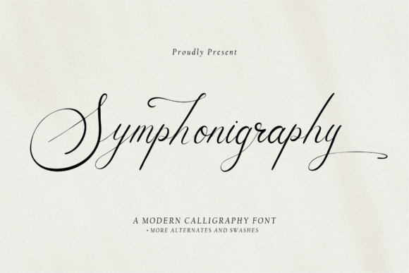 Symphonigraphy Font Poster 1