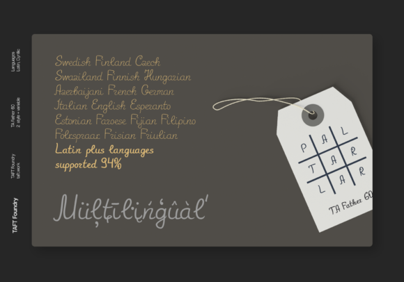 TA Father 60 Font Poster 6