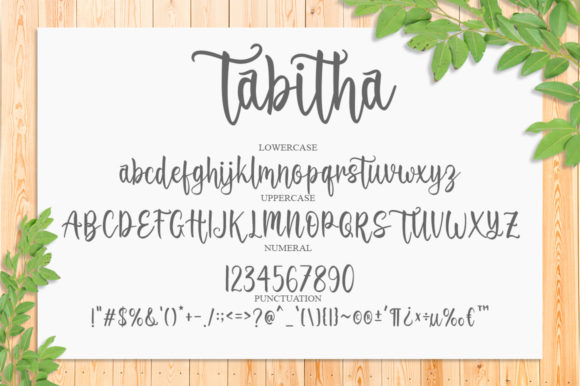 Tabitha Font Poster 8
