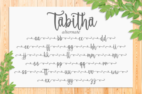 Tabitha Font Poster 9