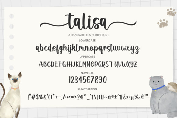 Talisa Font Poster 8