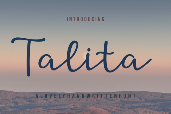 Talita Font Poster 1