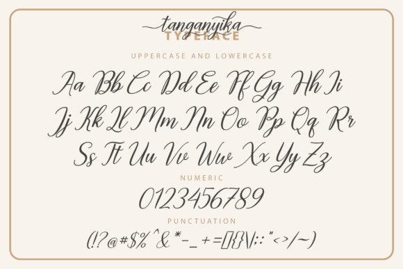 Tanganyika Font Poster 7