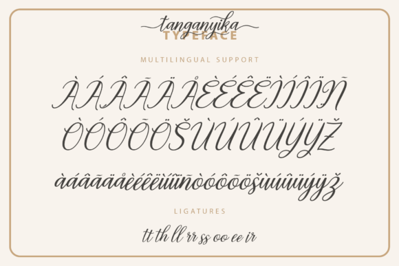 Tanganyika Font Poster 8