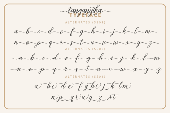 Tanganyika Font Poster 9