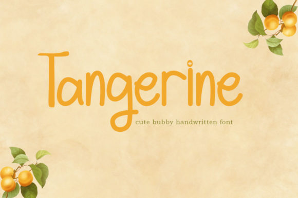 Tangerine Font Poster 1