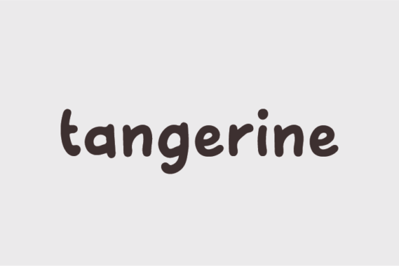 Tangerine Font Poster 1