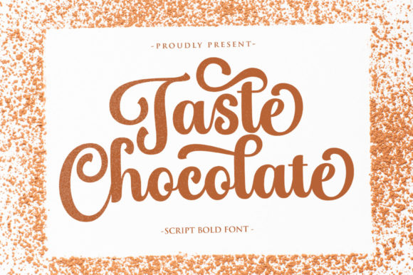 Taste Chocolate Font Poster 1