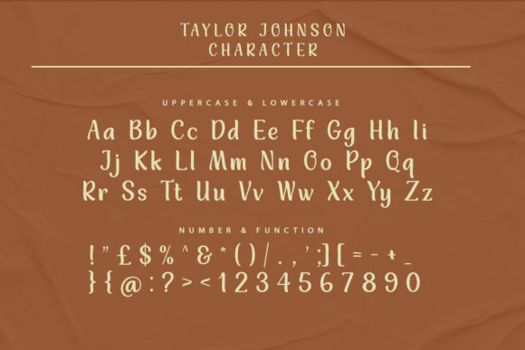 Taylor Johnson Font Poster 9