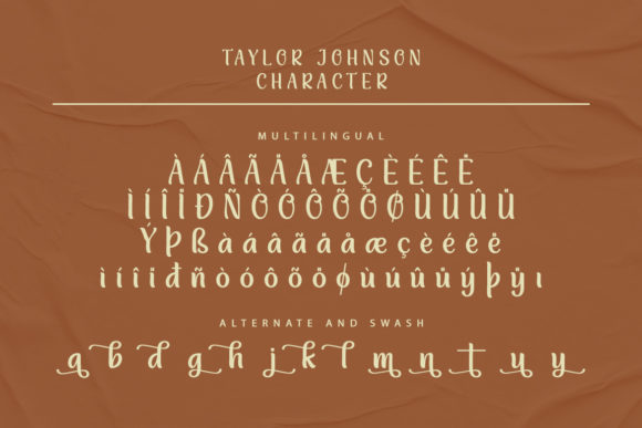 Taylor Johnson Font Poster 10