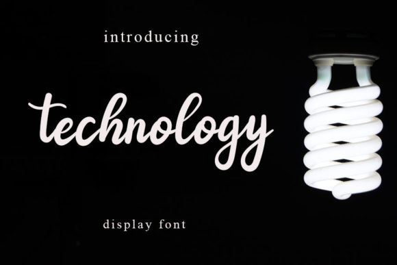 Technology Font Poster 1
