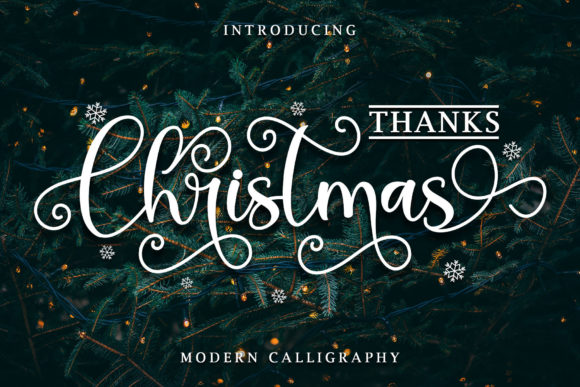 Thanks Christmas Font