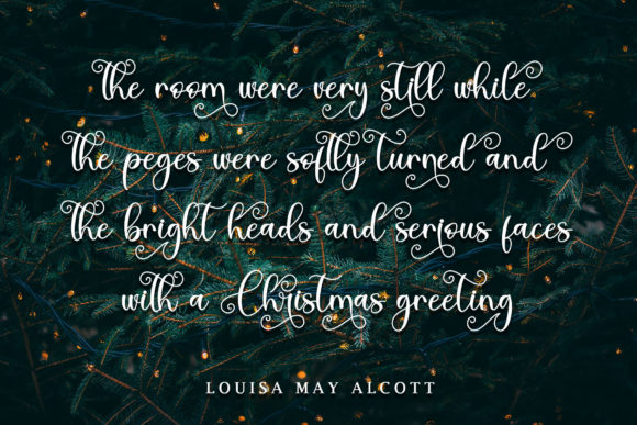 Thanks Christmas Font Poster 2
