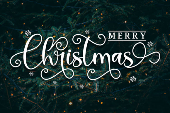 Thanks Christmas Font Poster 5
