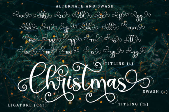 Thanks Christmas Font Poster 7