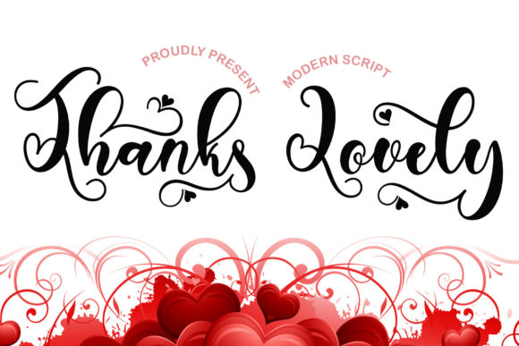 Thanks Lovely Font Poster 1