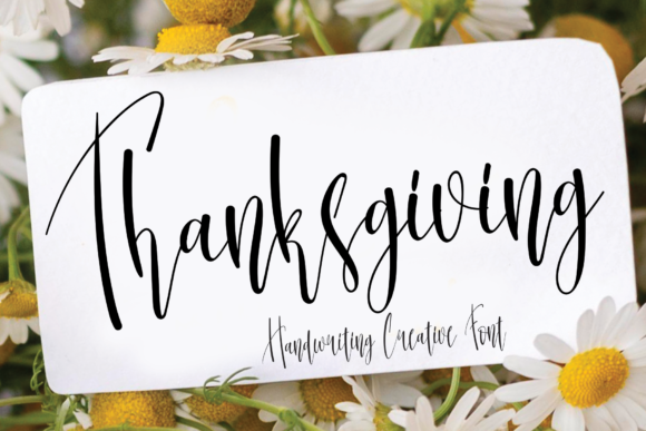 Thanksgiving Font Poster 1