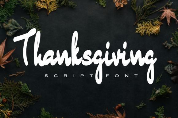 Thanksgiving Font Poster 1