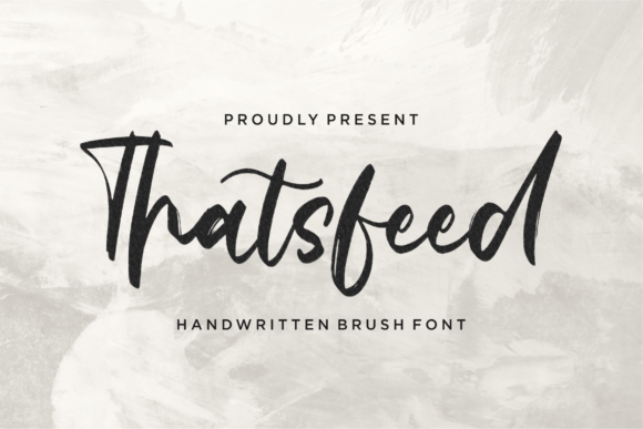 Thatsfeed Font Poster 1