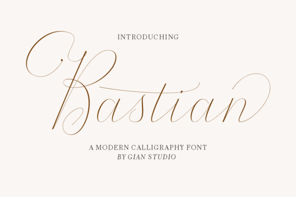 The Bastian Script Font Poster 1