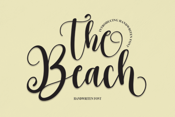 The Beach Font Poster 1