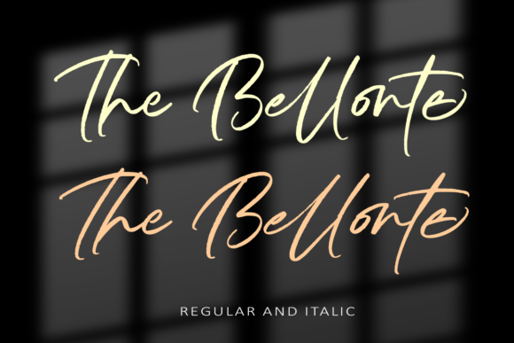 The Bellonte Font Poster 7