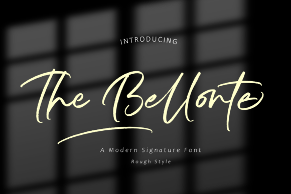 The Bellonte Font Poster 10