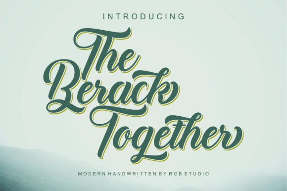 The Berack Together Font Poster 1