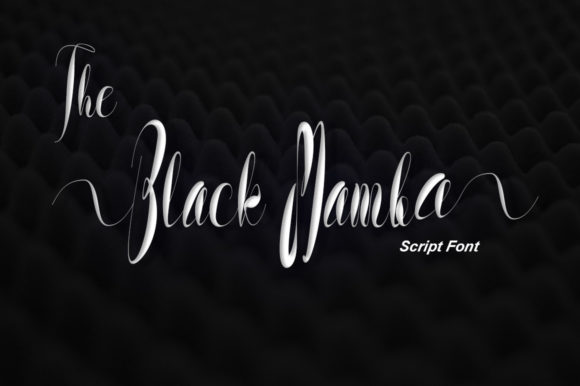 The Black Mamba Font Poster 1