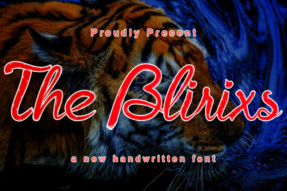 The Blirixs Font Poster 1