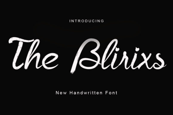 The Blirixs Font Poster 2