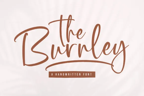 The Burnley Font The Burnley Font Poster 1
