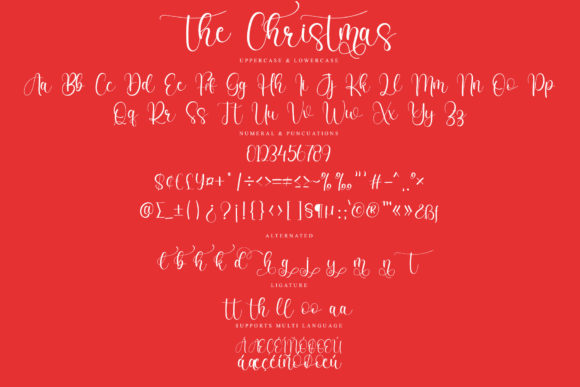 The Christmas Font Poster 6